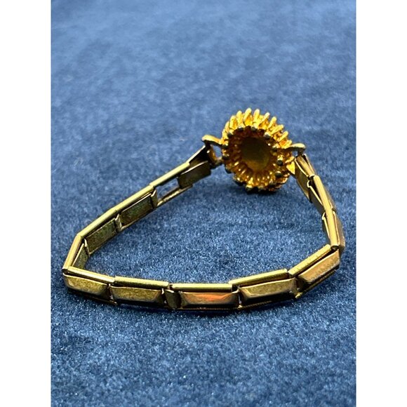 Vintage Gold Opal & Diamond Bracelet - Picture 3 of 8